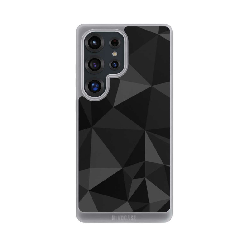Galaxy S25 Ultra NIVOpure Polygonmuster schwarz