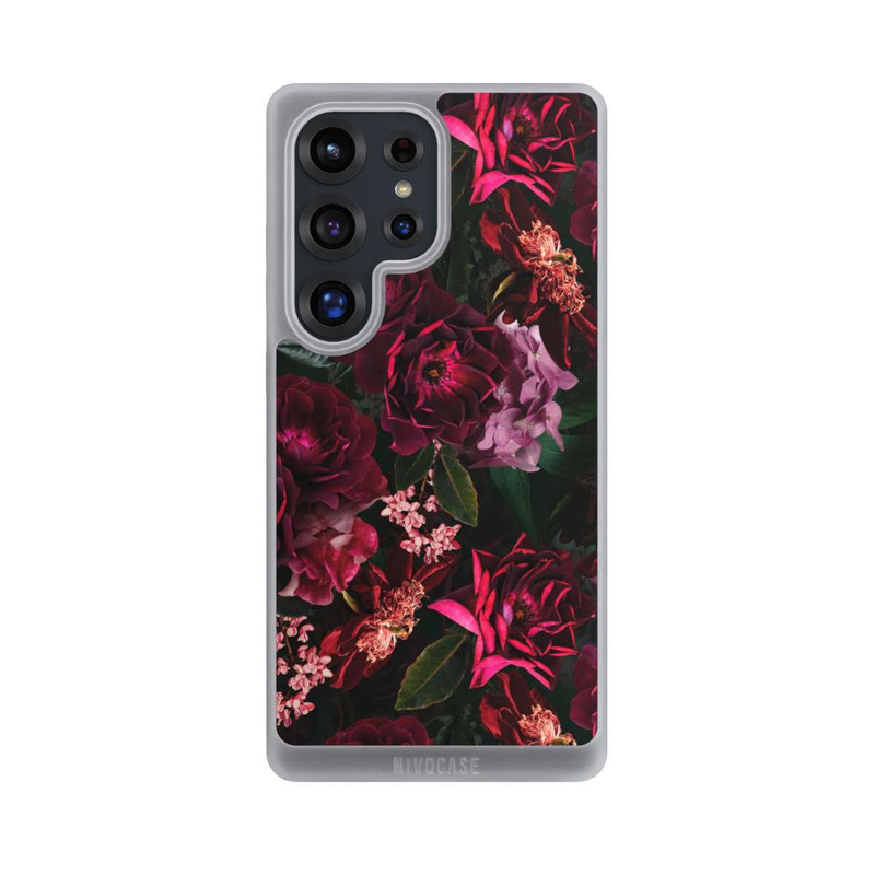 Galaxy S25 Ultra NIVOpure Dunkle romantische Vintage Rosen und Pfingstrosen