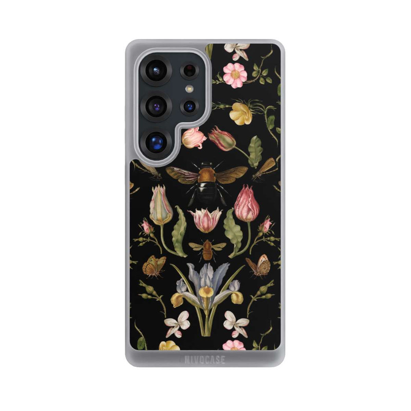 Galaxy S25 Ultra NIVOpure Wildblumen und Biene Schwarz