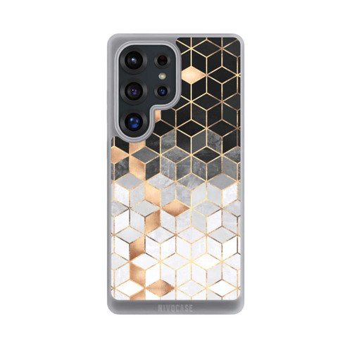 Samsung Galaxy S25 Ultra NIVOpure Cubes Sombres &amp; Dorés