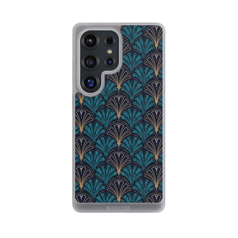 Galaxy S25 Ultra NIVOpure Éventails Art Déco Or