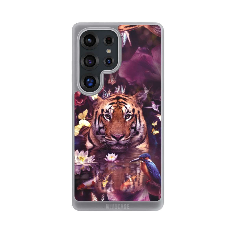 Galaxy S25 Ultra NIVOpure Tiger Blumenrahmen