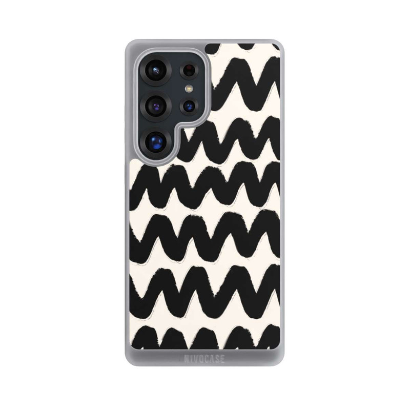 Galaxy S25 Ultra NIVOpure Vagues Noires Pattern