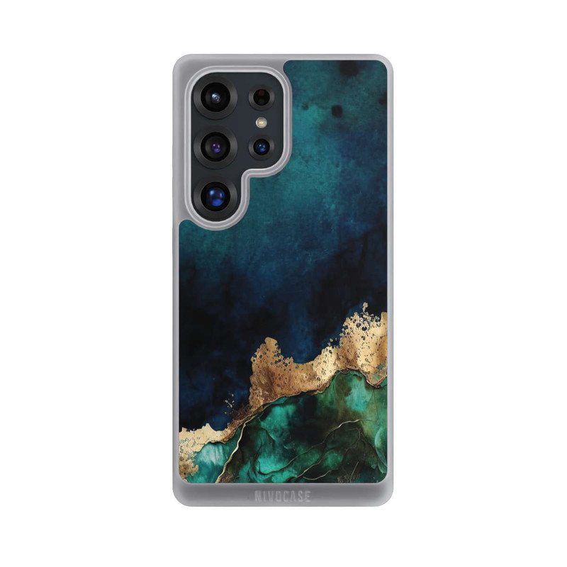 Galaxy S25 Ultra NIVOpure Petrolblau mit Gold