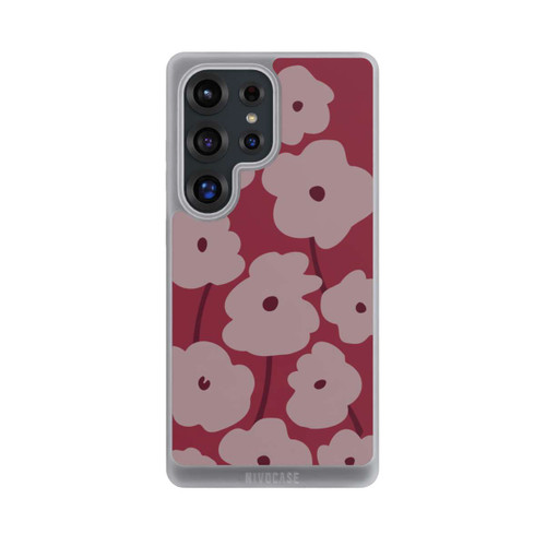 Samsung Galaxy S25 Ultra NIVOpure Minimalistische Blumen Bordeaux