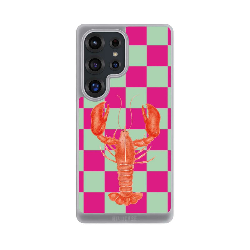 Galaxy S25 Ultra NIVOpure Pink Checkers Lobster