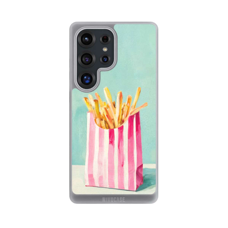 Galaxy S25 Ultra NIVOpure Retro Pommes Blau Watercolor