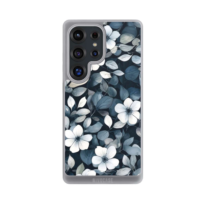 Galaxy S25 Ultra NIVOpure Blaue Negativblumen mit KI