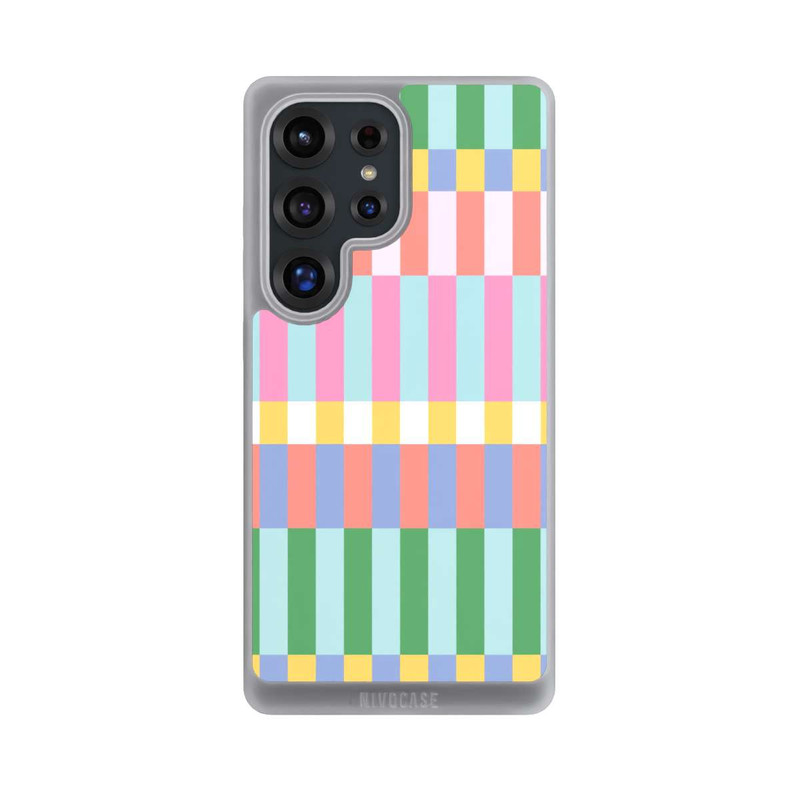 Galaxy S25 Ultra NIVOpure Checked Theme Pastel