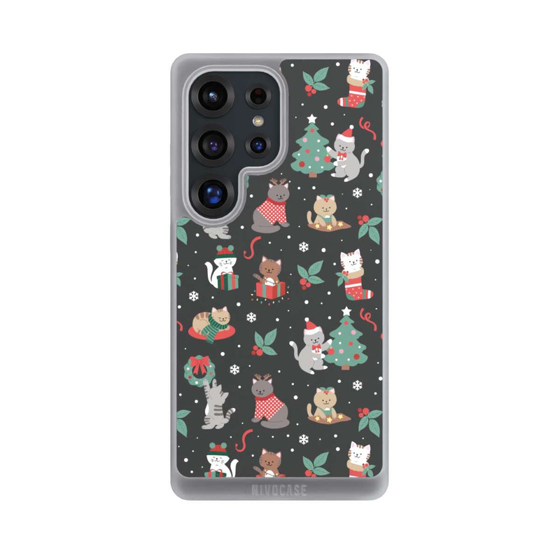 Galaxy S25 Ultra NIVOpure Christmas Festive Cute Holiday Kittens