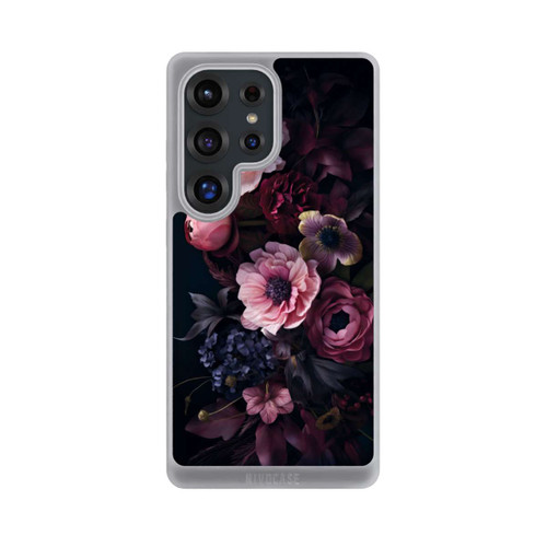 Samsung Galaxy S25 Ultra NIVOpure Rosa Blumenbild mit Pfingstrosen auf dunklem Hintergrund Mit KI