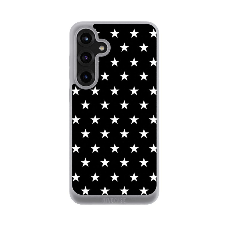 Galaxy S25 + NIVOpure Polka Stars - black and white