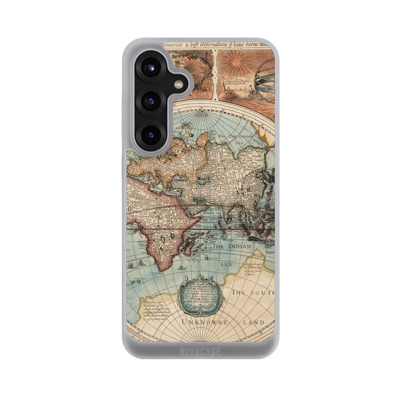Galaxy S25 + NIVOpure Carte du Monde Ancienne