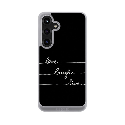 Samsung Galaxy S25+  NIVOpure Love Laugh Live weiß/schwarz