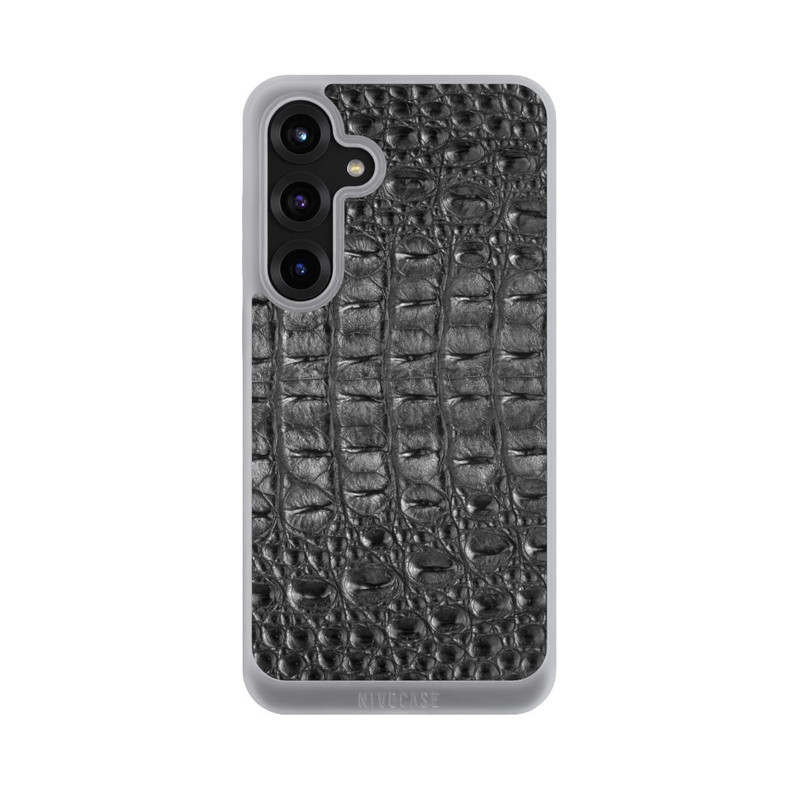 Galaxy S25 + NIVOpure Croco Grey Black