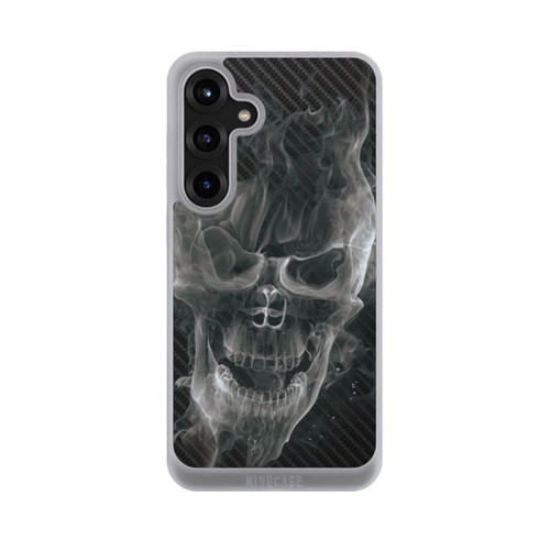 Samsung Galaxy S25+  NIVOpure rauchender Totenkopf Carbon