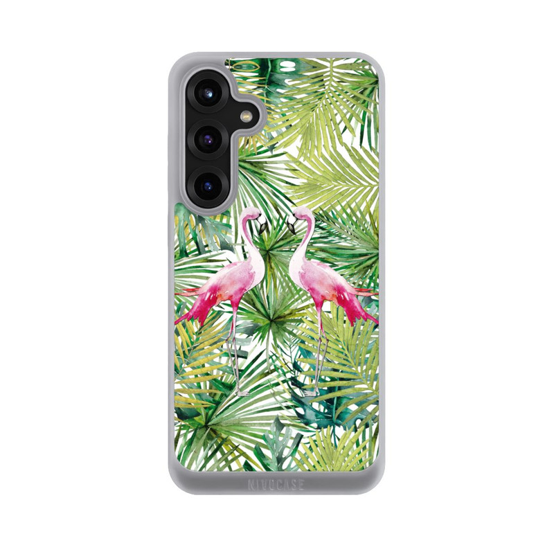 Galaxy S25 + NIVOpure Palmen Flamingo