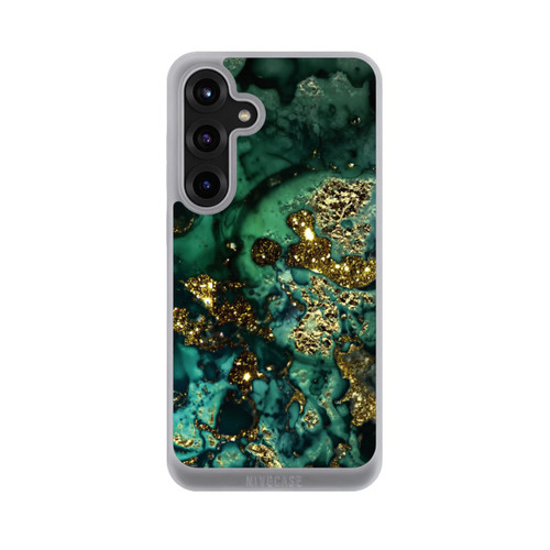 Samsung Galaxy S25+  NIVOpure Cyan Glitzer Marmorlook