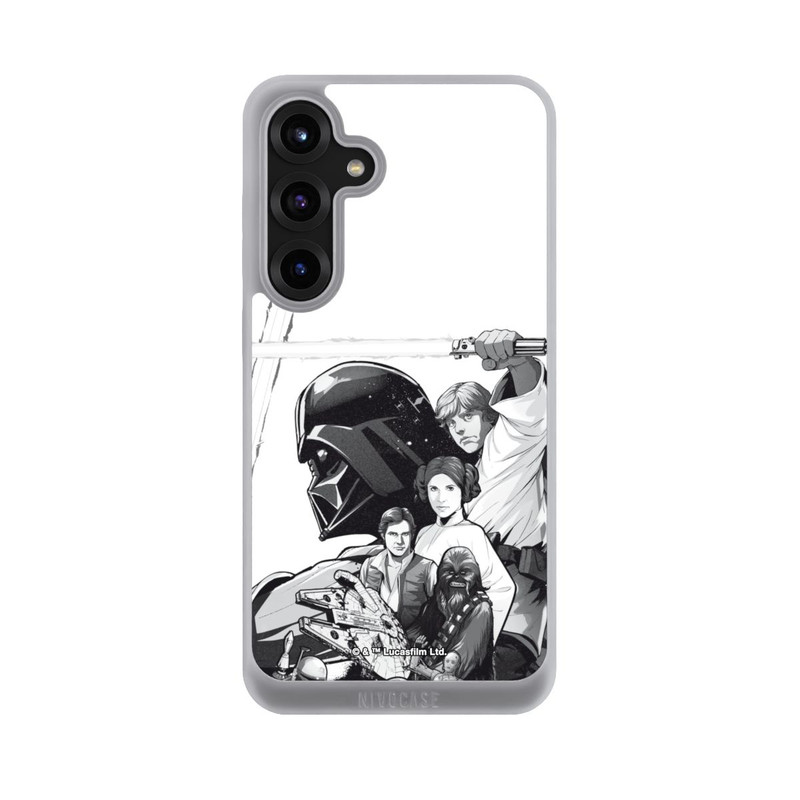 Galaxy S25 + NIVOpure Personnages StarWars - Noir et Blanc