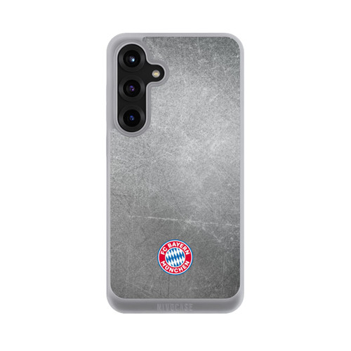 Samsung Galaxy S25+  NIVOpure Klassisches FCB Logo Klein - Bunt auf Metalllook