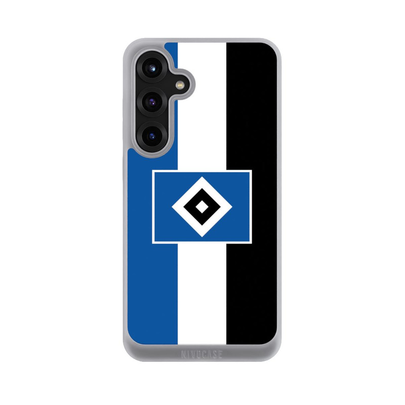 Galaxy S25 + NIVOpure HSV rayures - bleu-blanc-noir