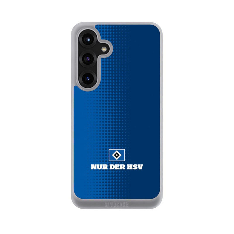 Galaxy S25 + NIVOpure Nur der HSV - Rautenraster Blau