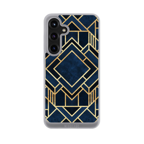 Samsung Galaxy S25+  NIVOpure Kunst Deko Blau Golddruck