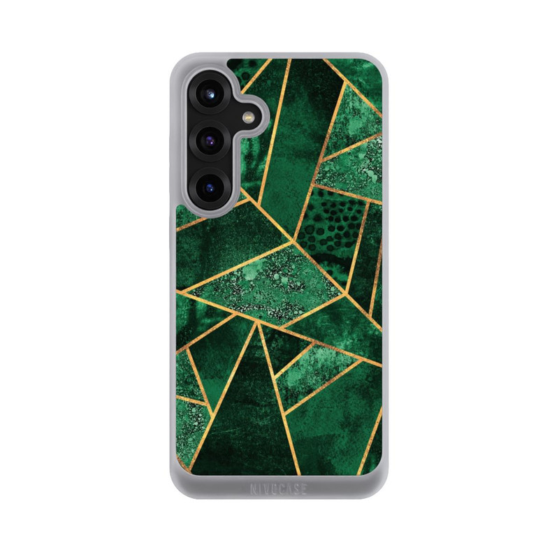 Galaxy S25 + NIVOpure Tief Smaragdgrün Golddruck
