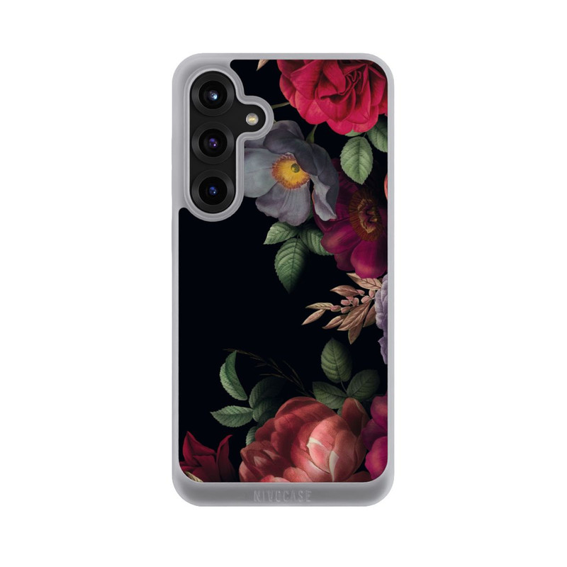 Galaxy S25 + NIVOpure Fleurs sur noir