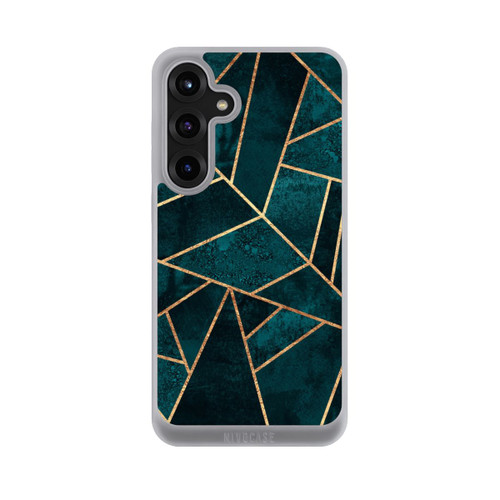 Samsung Galaxy S25+  NIVOpure Tief Blaugrün Stein Gold Druck
