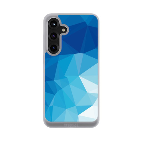 Samsung Galaxy S25+  NIVOpure Mosaïque Polygonale Bleue