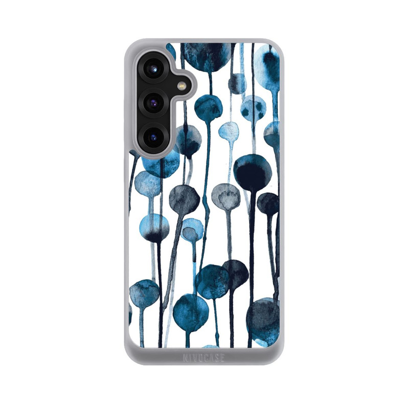 Galaxy S25 + NIVOpure Tropfende Punkte blau
