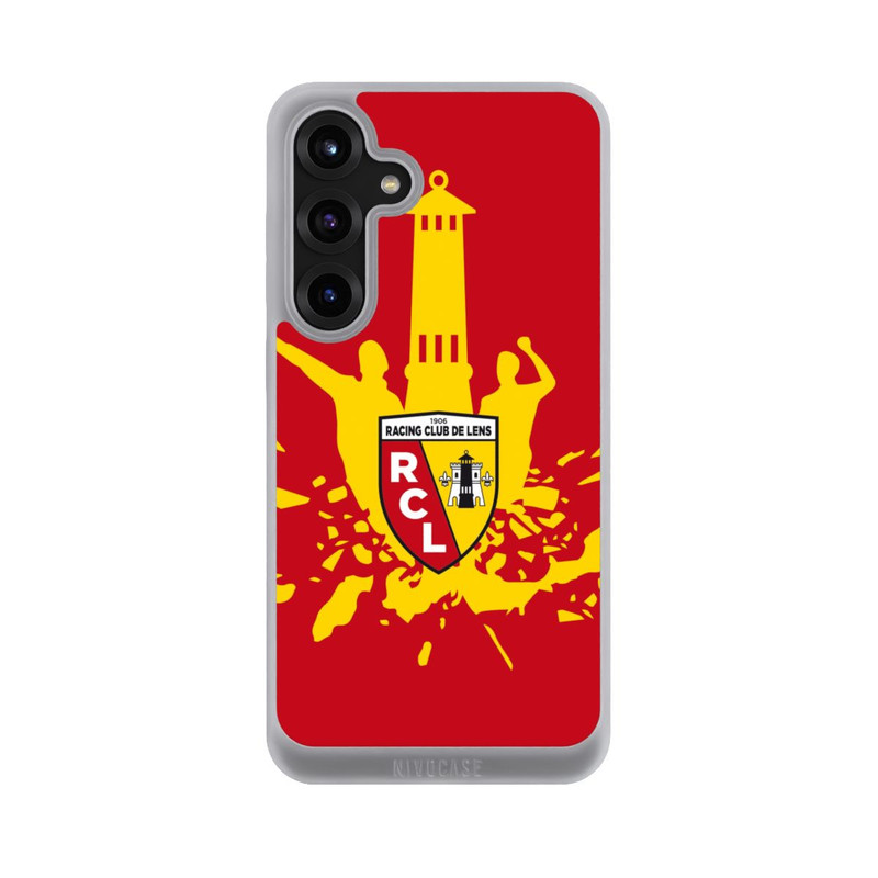 Galaxy S25 + NIVOpure RC Lens Tower Yellow on Red