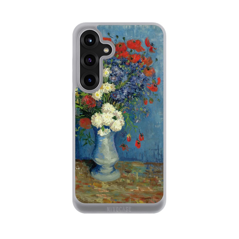 Galaxy S25 + NIVOpure Stillleben Vase mit Kornblumen und Mohnblumen von Vincent Van Gogh