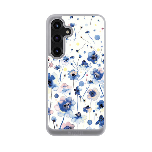 Samsung Galaxy S25+  NIVOpure Watercolor Ink Blue Flowers