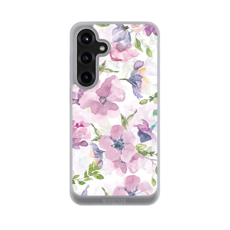 Galaxy S25 + NIVOpure Fleurs aquarelles