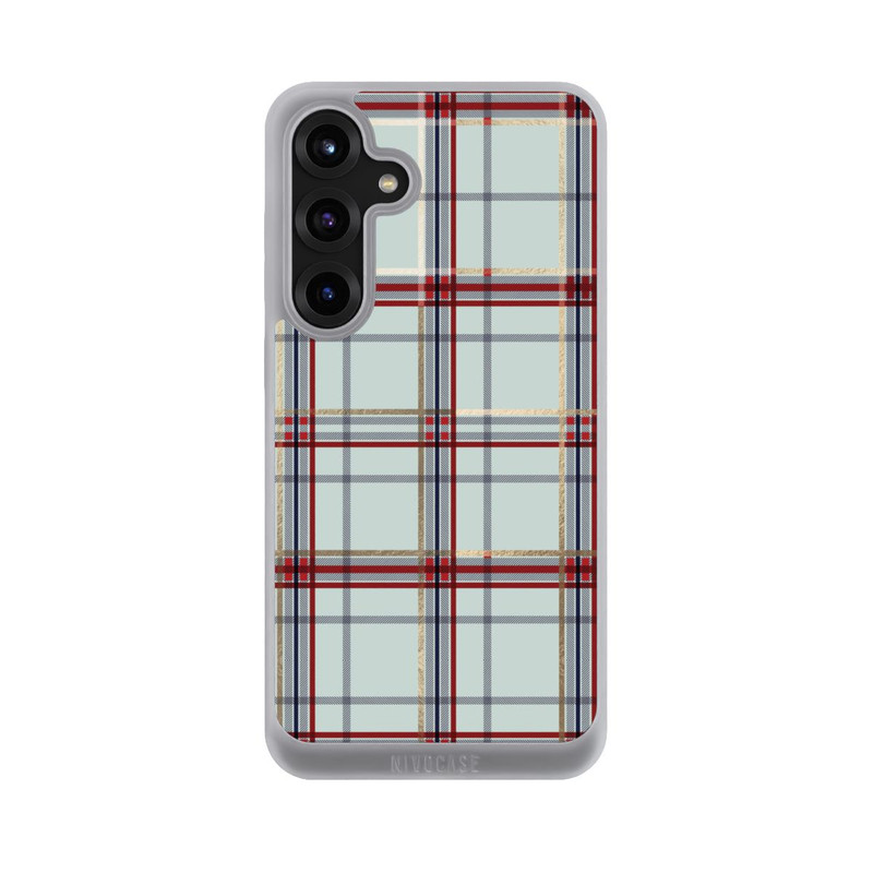 Galaxy S25 + NIVOpure Tartan Blau