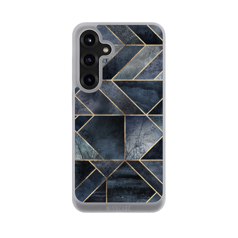 Galaxy S25 + NIVOpure Nature Abstraite Bleu Foncé
