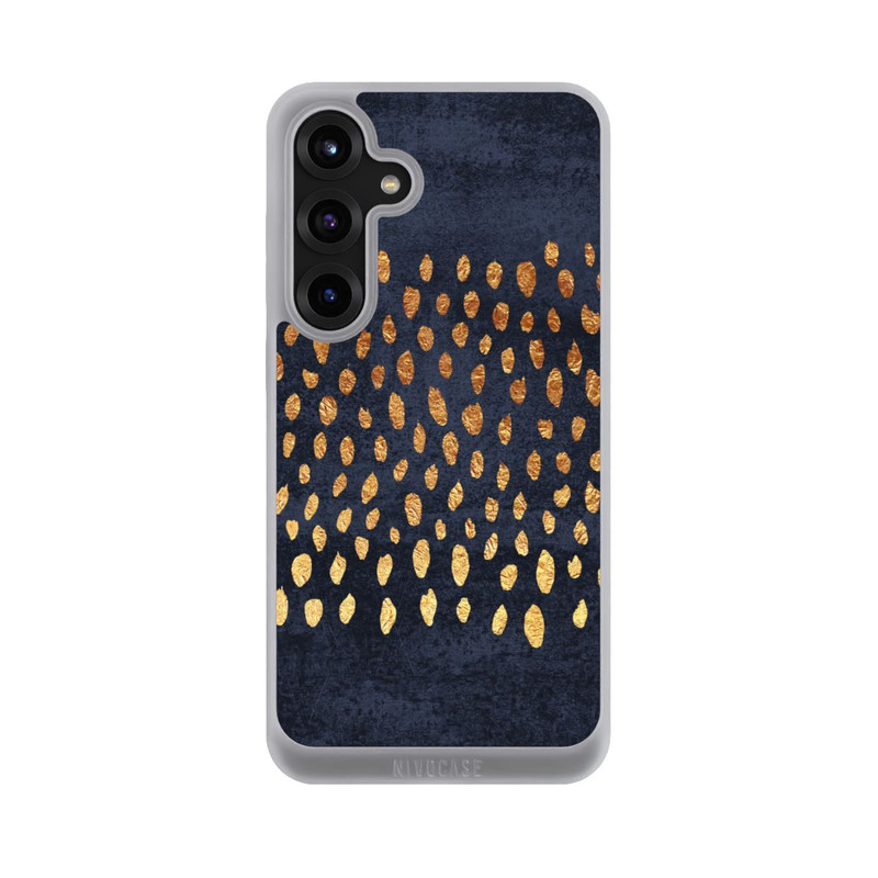 Galaxy S25 + NIVOpure Or & Bleu Pattern