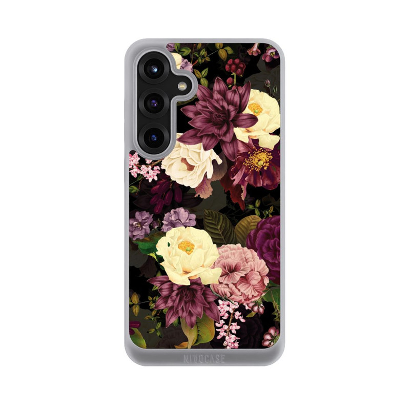 Galaxy S25 + NIVOpure Dunkle Blumen Bienen