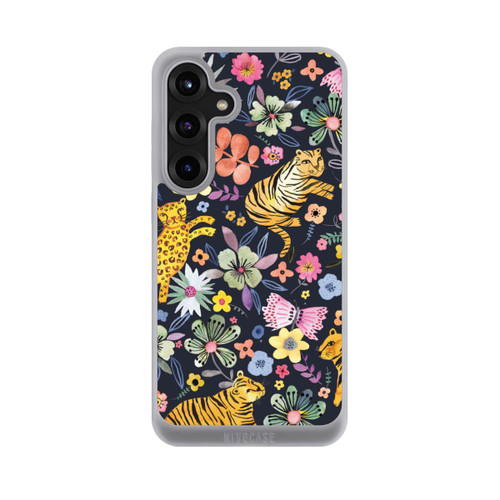 Samsung Galaxy S25+  NIVOpure Frühlingsblumen mit Tiger schwarz