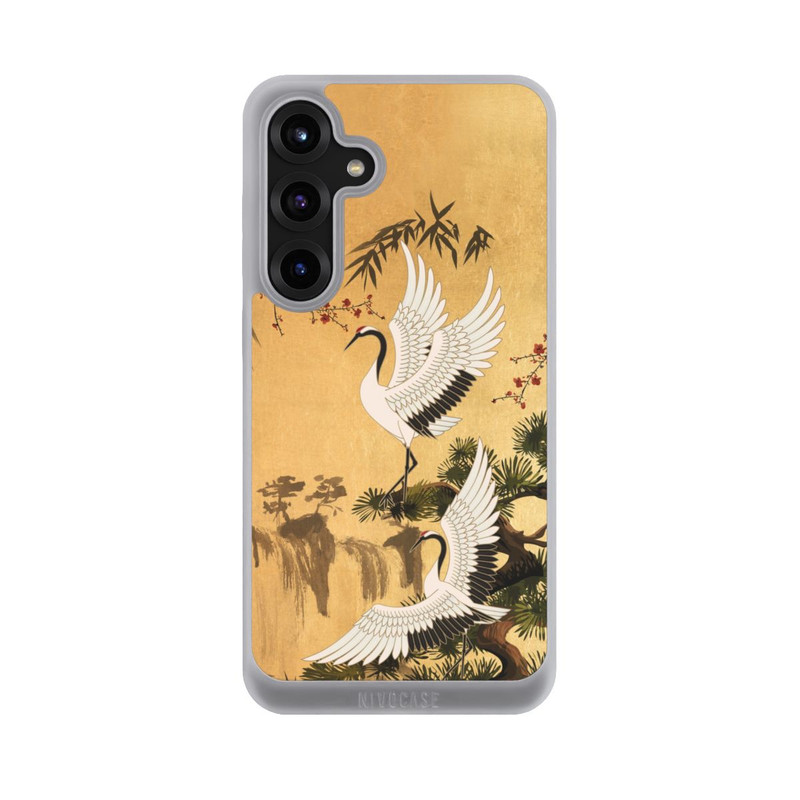 Galaxy S25 + NIVOpure Cranes Gold Japan 2