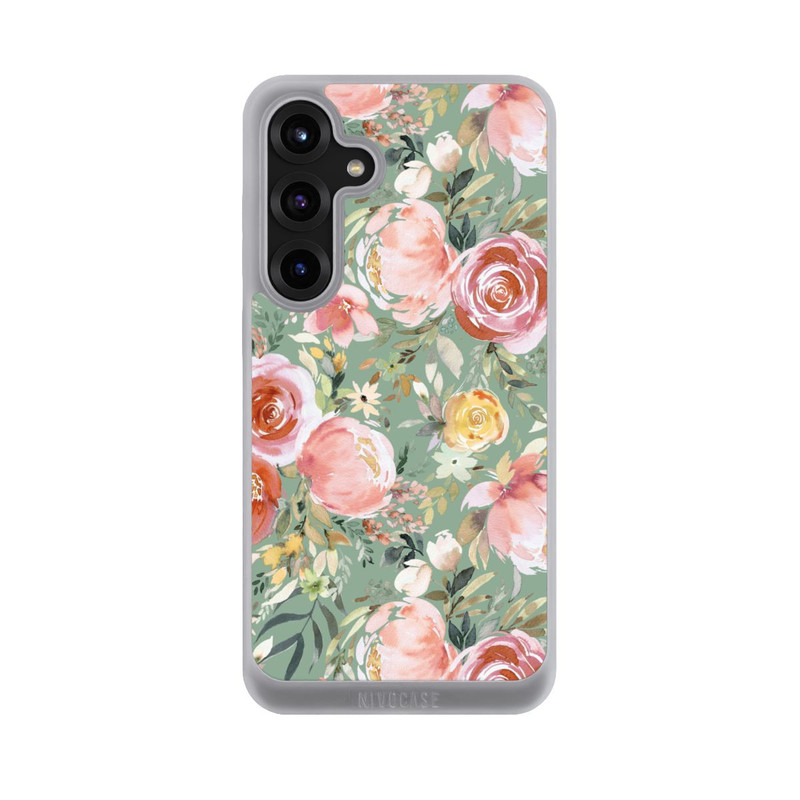 Galaxy S25 + NIVOpure Pastel Peony Bouquet