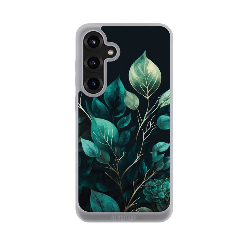 Galaxy S25 + NIVOpure Eucalyptus Fond Sombre avec IA
