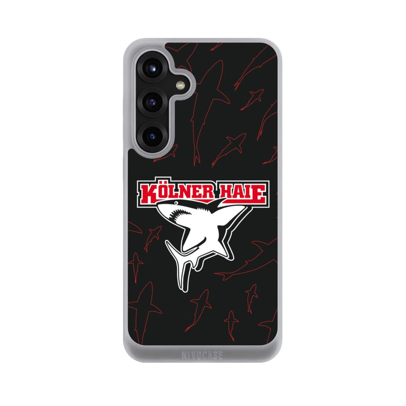 Galaxy S25 + NIVOpure Haie Muster Rot