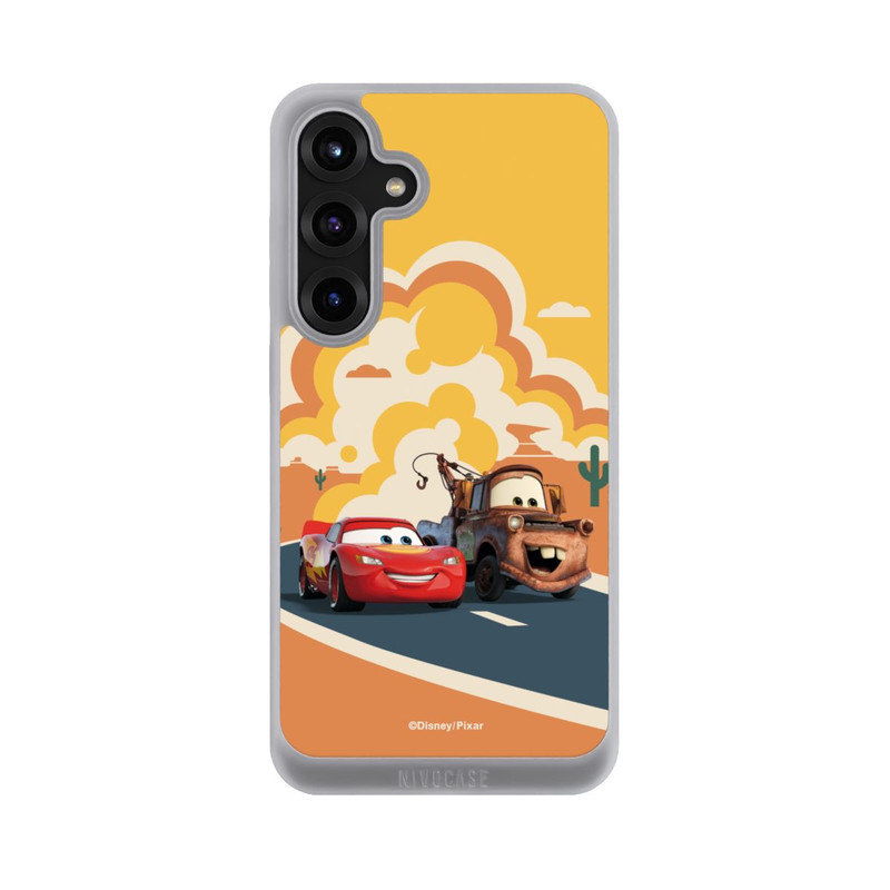 Galaxy S25 + NIVOpure Disney Cars Lightning McQueen Und Hook on the Road