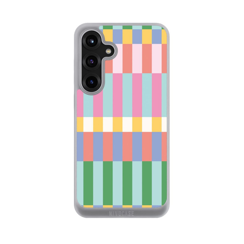 Galaxy S25 + NIVOpure Checked Theme Pastel