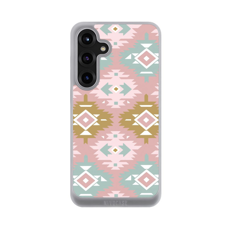 Galaxy S25 + NIVOpure Modern Tribal Boho Aztec Geometric Design