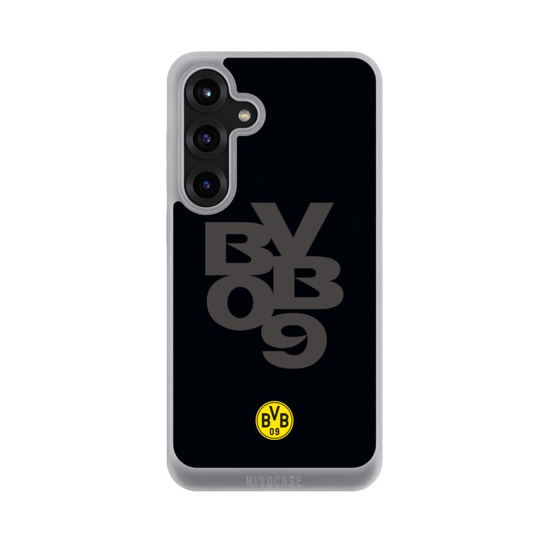 Galaxy S25 + NIVOpure BVB09 Grau Schwarz