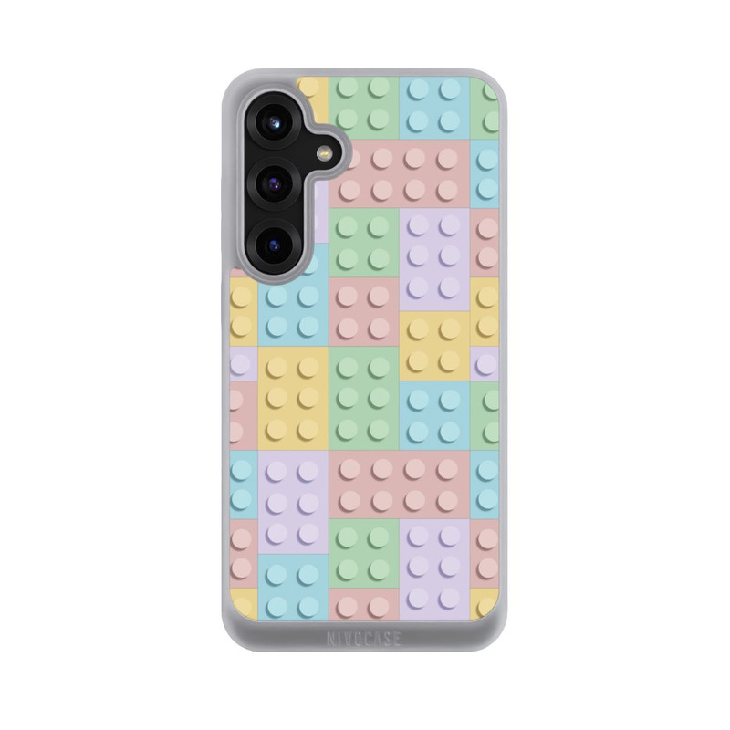 Galaxy S25 + NIVOpure Buntes Blockmuster